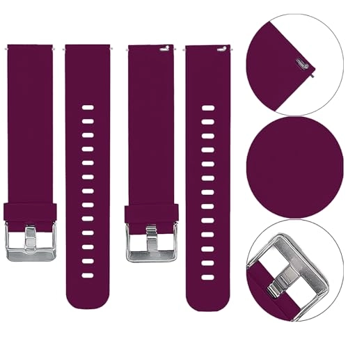 2 Pack 20mm Silicone Watch Band for Sekonda Motion