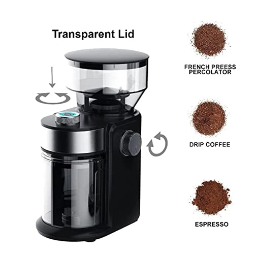 Coffee Grinder - Flat Burrs 2-12 cups