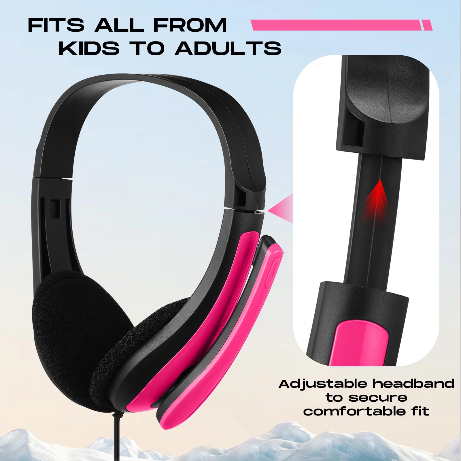 20 Pack Bulk Classroom Headphones Wired Headphone