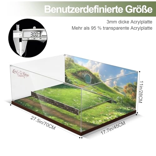 Acrylic Display Case for Lego 10354 The Lord of the Rings: The Shire