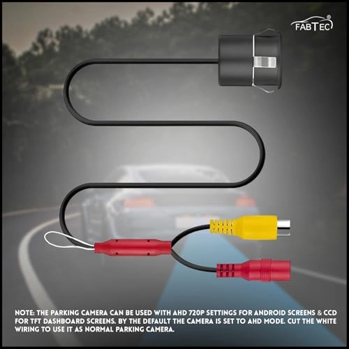 720p AHD Car Rear View Camera - 8 LED Night Vision RCA