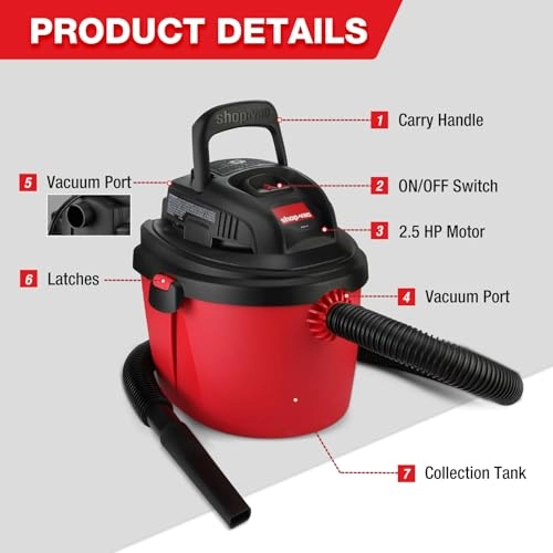 2.5 Gallon Wet/Dry Vacuum (2036000)