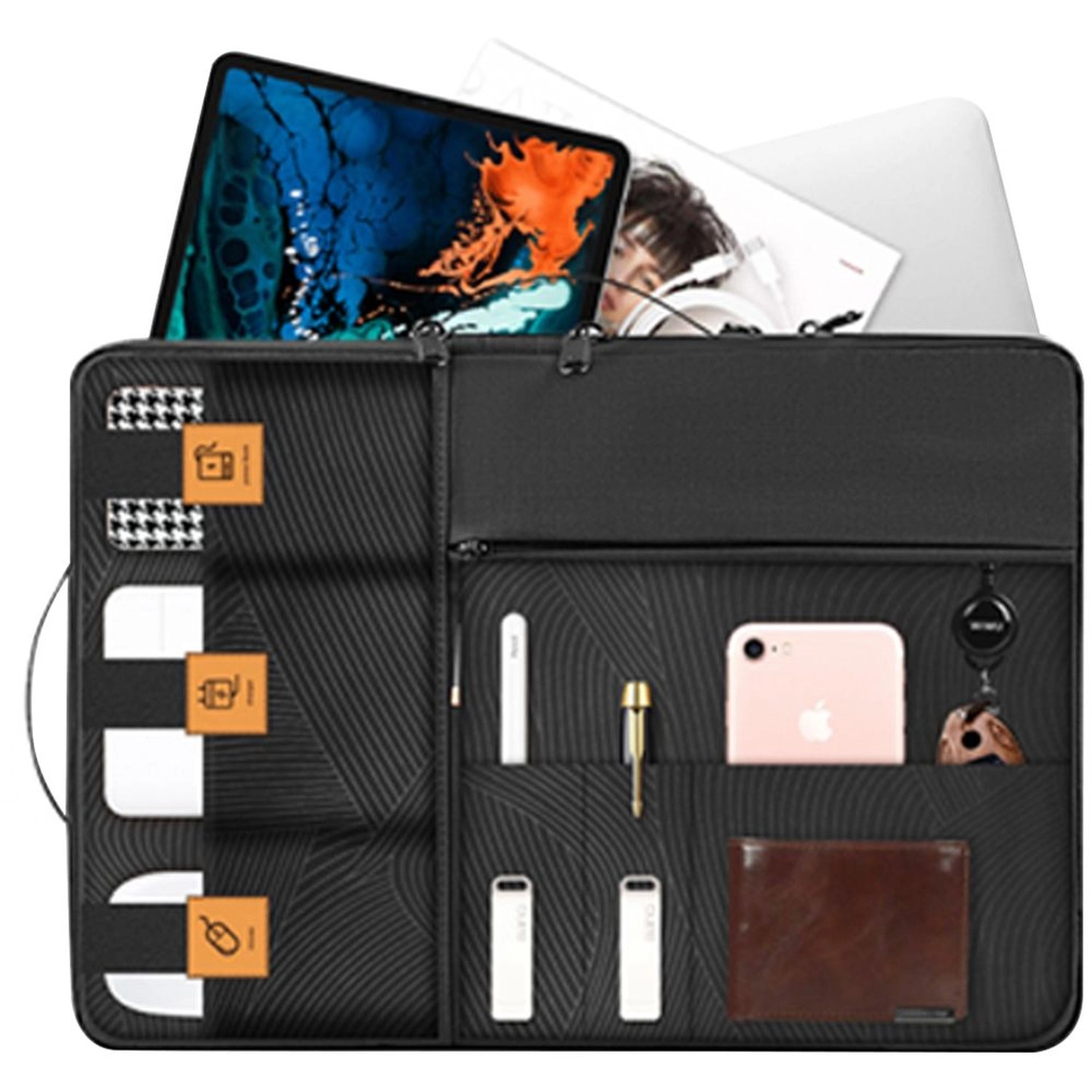 Alpha Double Layer Sleeve Bag for 15.4-Inch Laptop