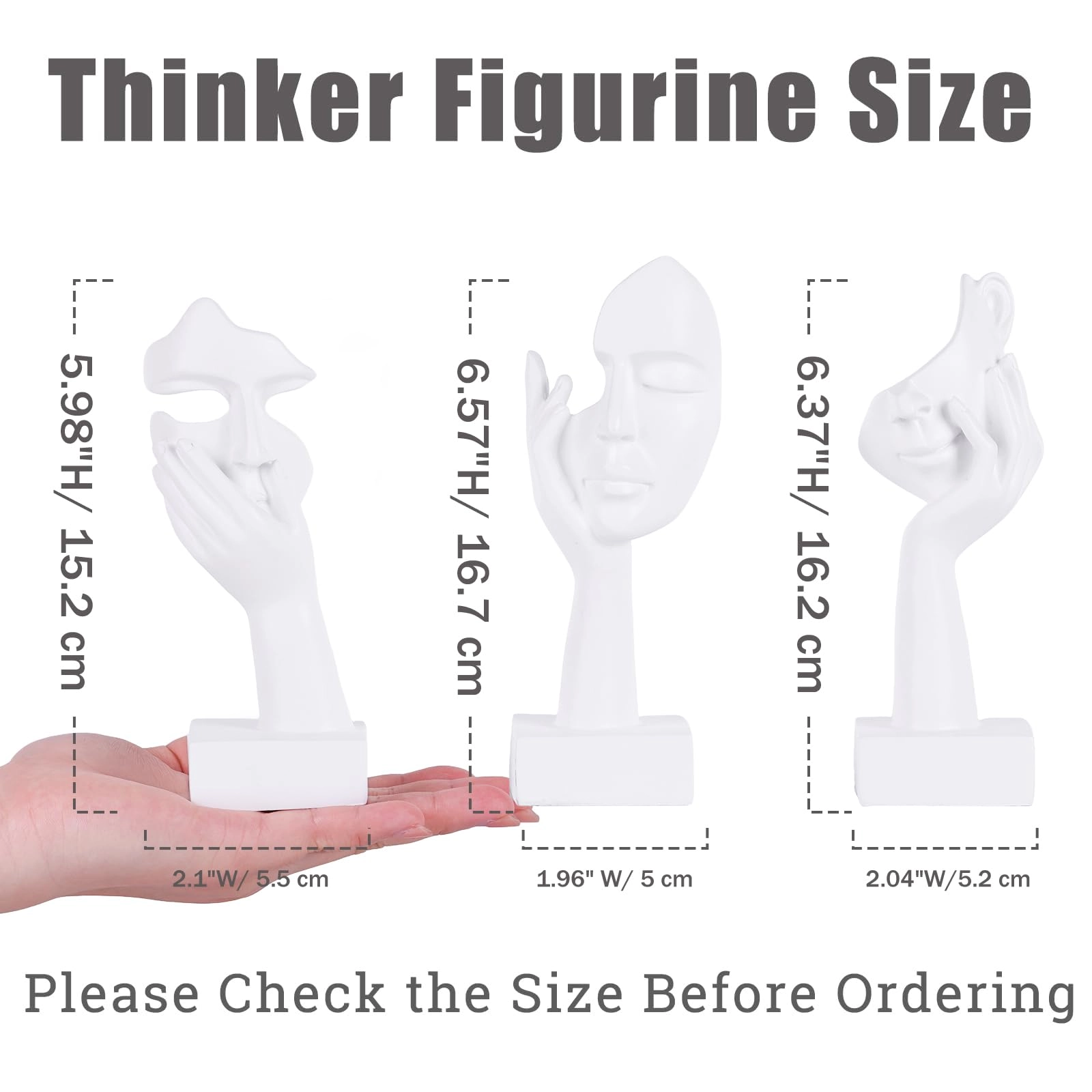 Thinker Statue - Plastic, Resin