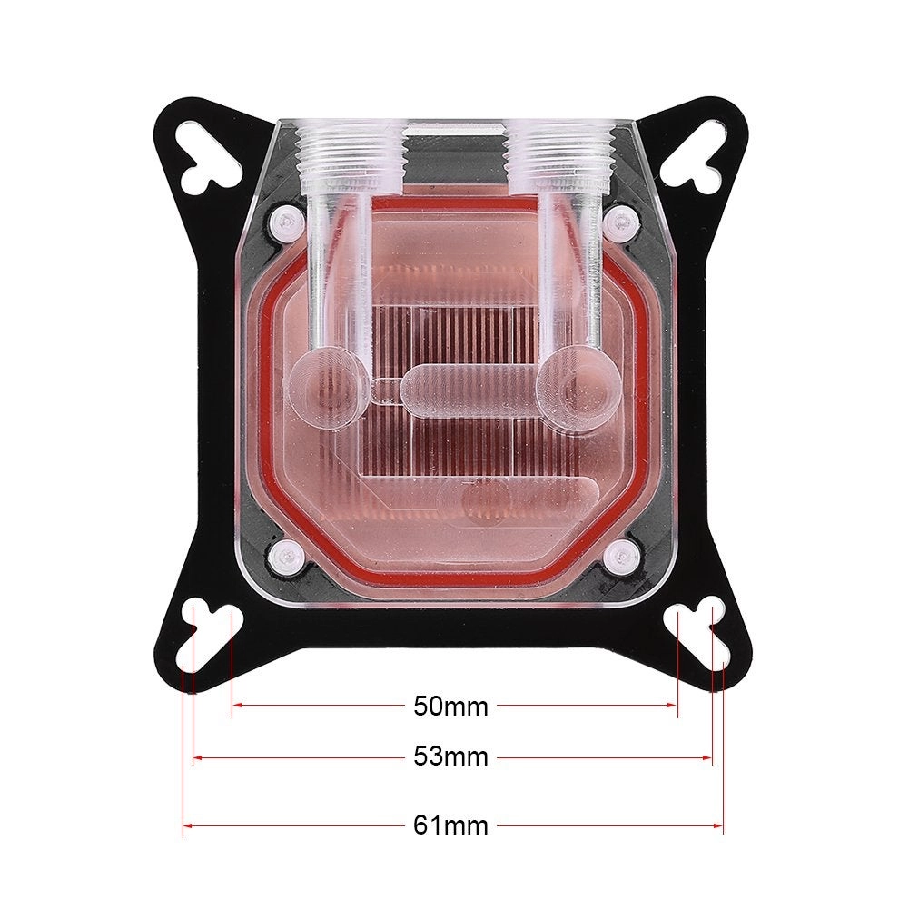 GPU Water Cooling Block - 50 x 50 x 3mm POM Cover