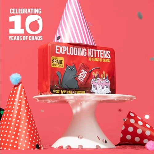 Exploding Kittens: 10th Anniversary Collectible Tin - New Edition