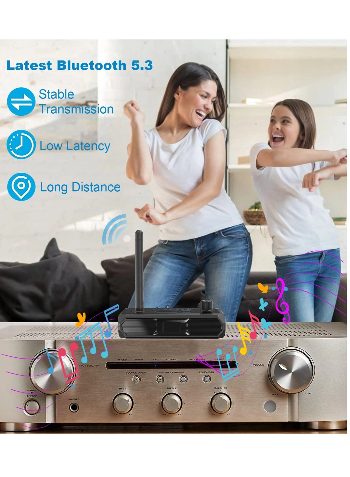 Bluetooth 5.1 Receiver for Home Stereo 5.1