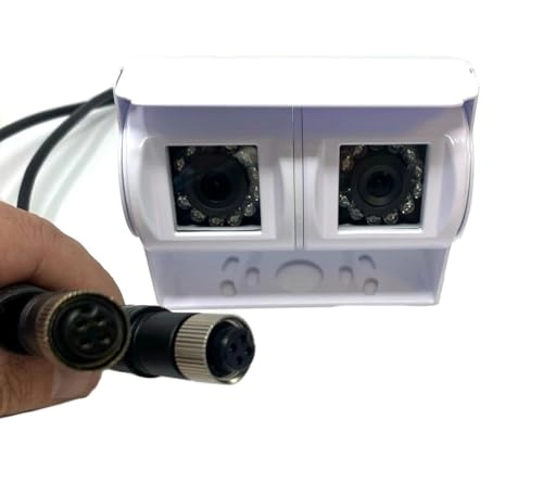 Dual Motorhome Reversing and Rearview Camera - Night vision Phono cabling 720p