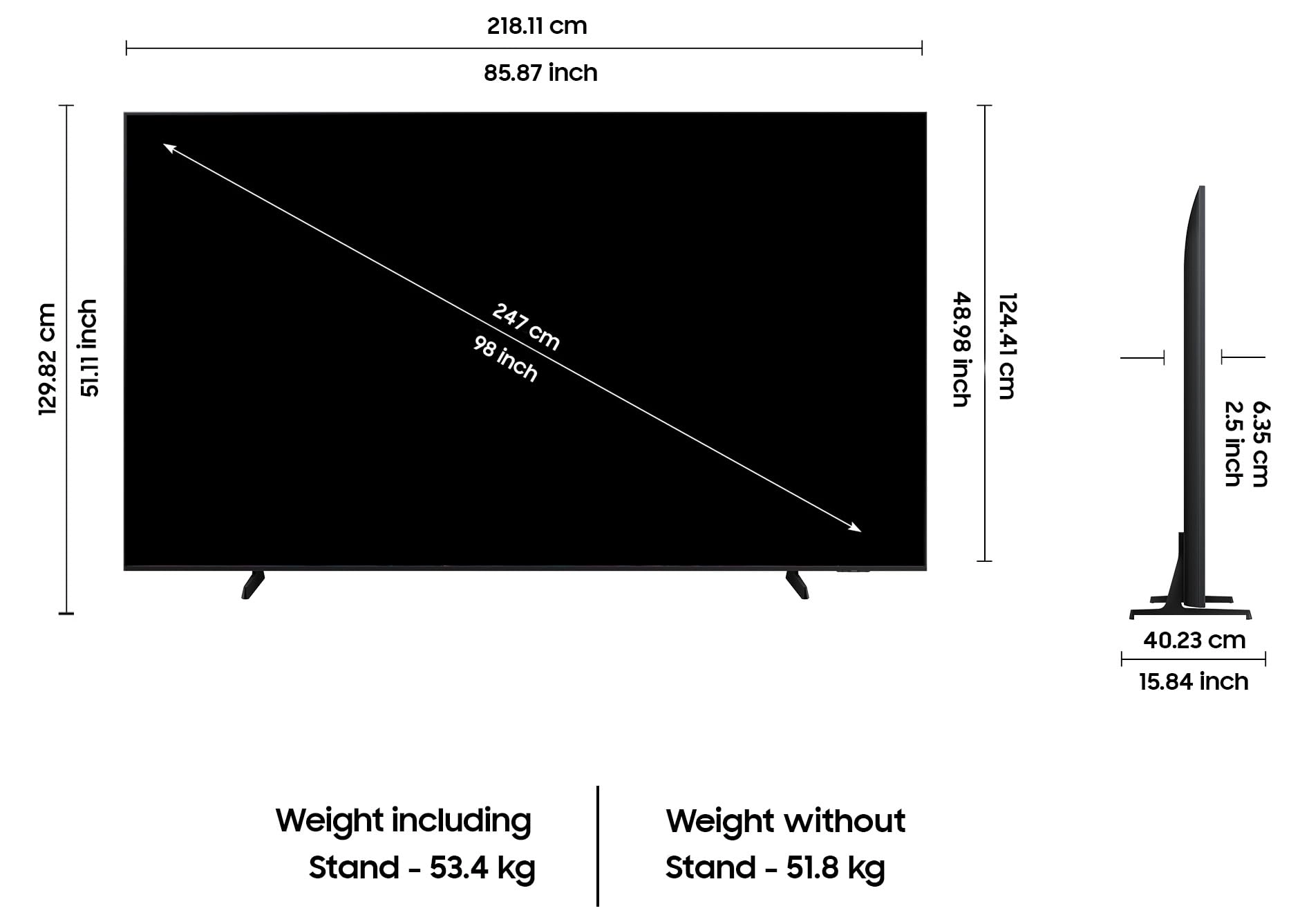 UA98DU9000UXXL - 98 Inches