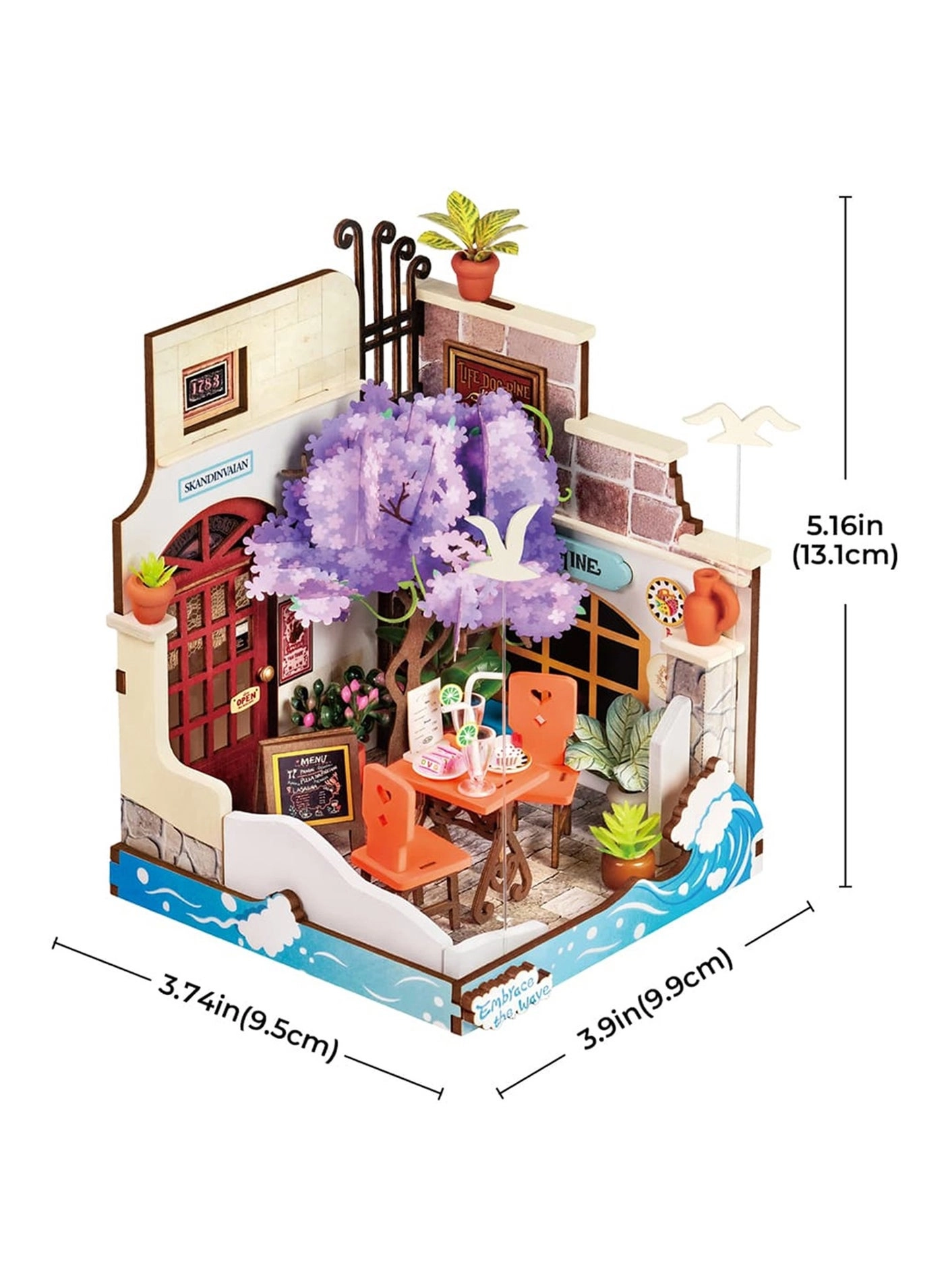 Tipsy Restaurant - DIY Miniature House Kit Braun