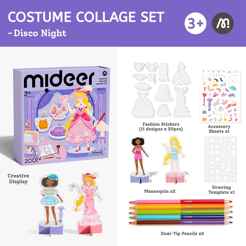 Costume Collage Set - 200+ Pcs