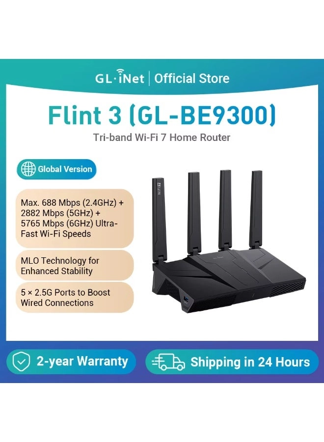 Flint 3 - 9000 Mbps Wi-Fi 7