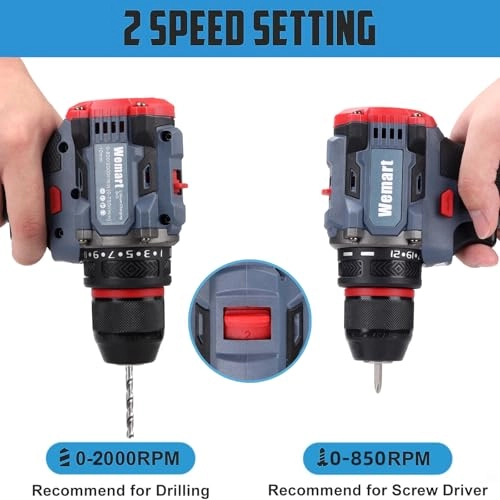 Cordless Drill Set - 1.5 Amp Hours