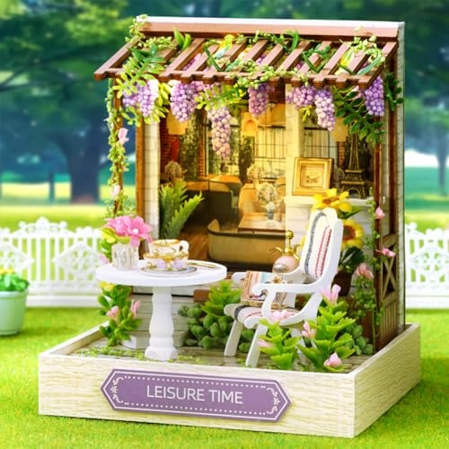 Miniature Wooden Dollhouse Furniture Kit - Creative Room 1:24