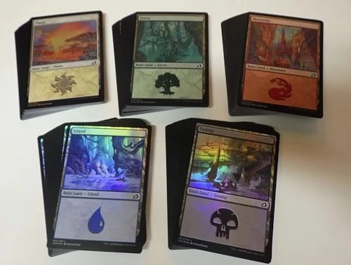 Magic The Gathering Basic Lands - 100 FOIL 20 each