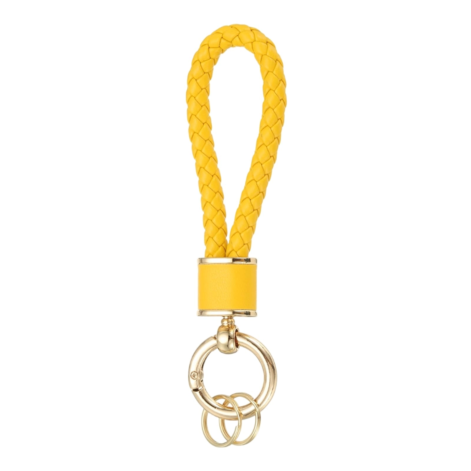 Braided Leather Keychain - Animal
