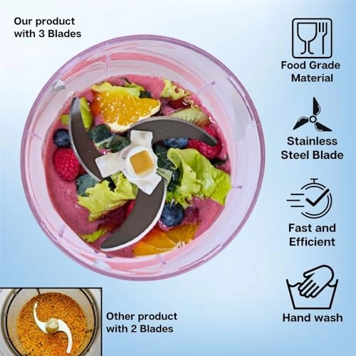 Easy String Pull Food Chopper - White / Clear 340 g