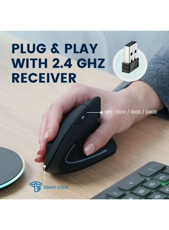 PERIMICE-713R Vertical Mouse - Radio Frequency