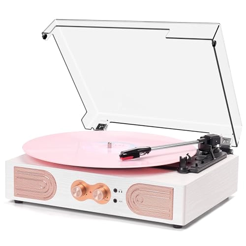 DANFI AUDIO DF Vintage Record Player - 3-Speed Belt-Drive Bluetooth