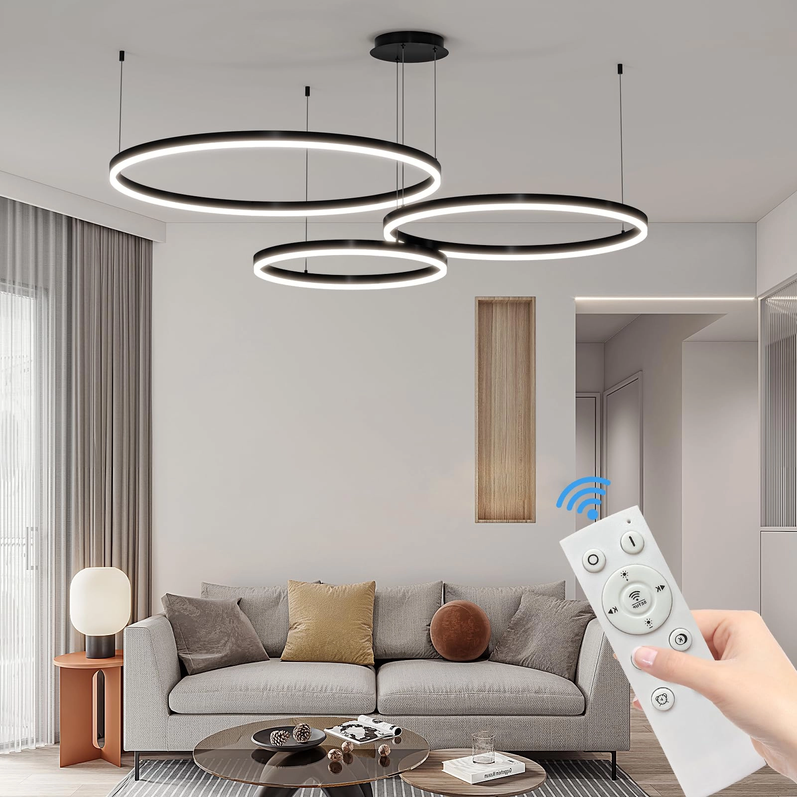 Mikeru Modern Chandelier - Dimmable