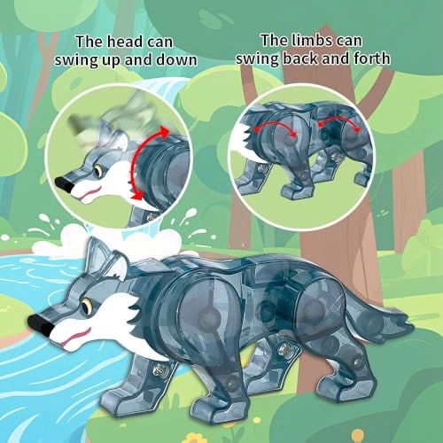 Magnetic Tiles Set Jungle Animals - 30pcs