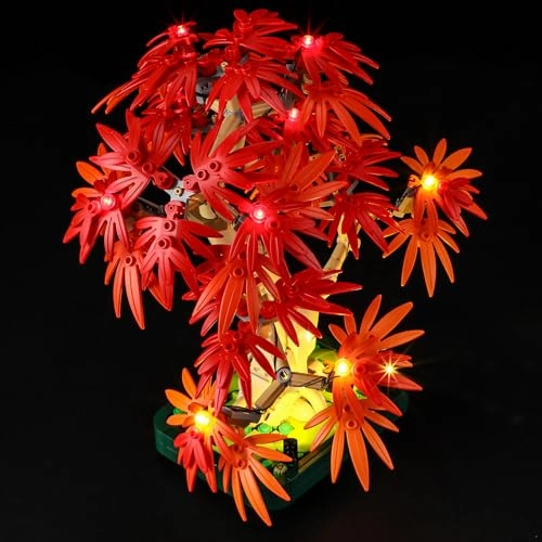 LED Light Set for LEGO Japanese Red Maple Bonsai Tree Botanical Collection 10348