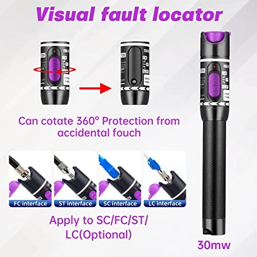 Fiber Visual Fault Locator - LC/FC/SC/ST VFL