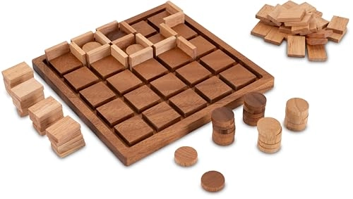Dots and Boxes - Wooden Strategy Game