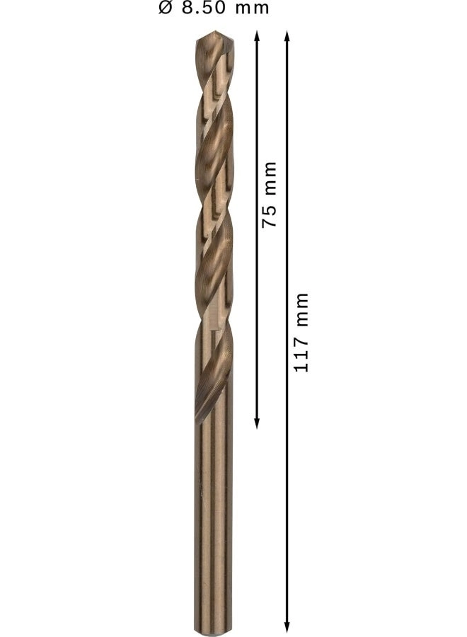 HSS-Co Metal Drill Bits - 5 piece(s) 8.5 millimeter