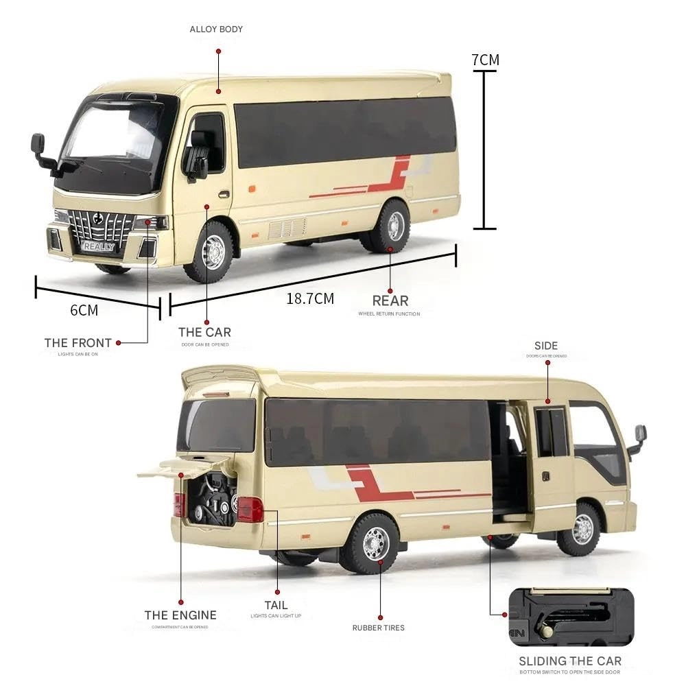 Coaster Bus - 1.32 Scale 1pcs
