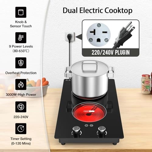 Stove Top 2 Burner Electric hob