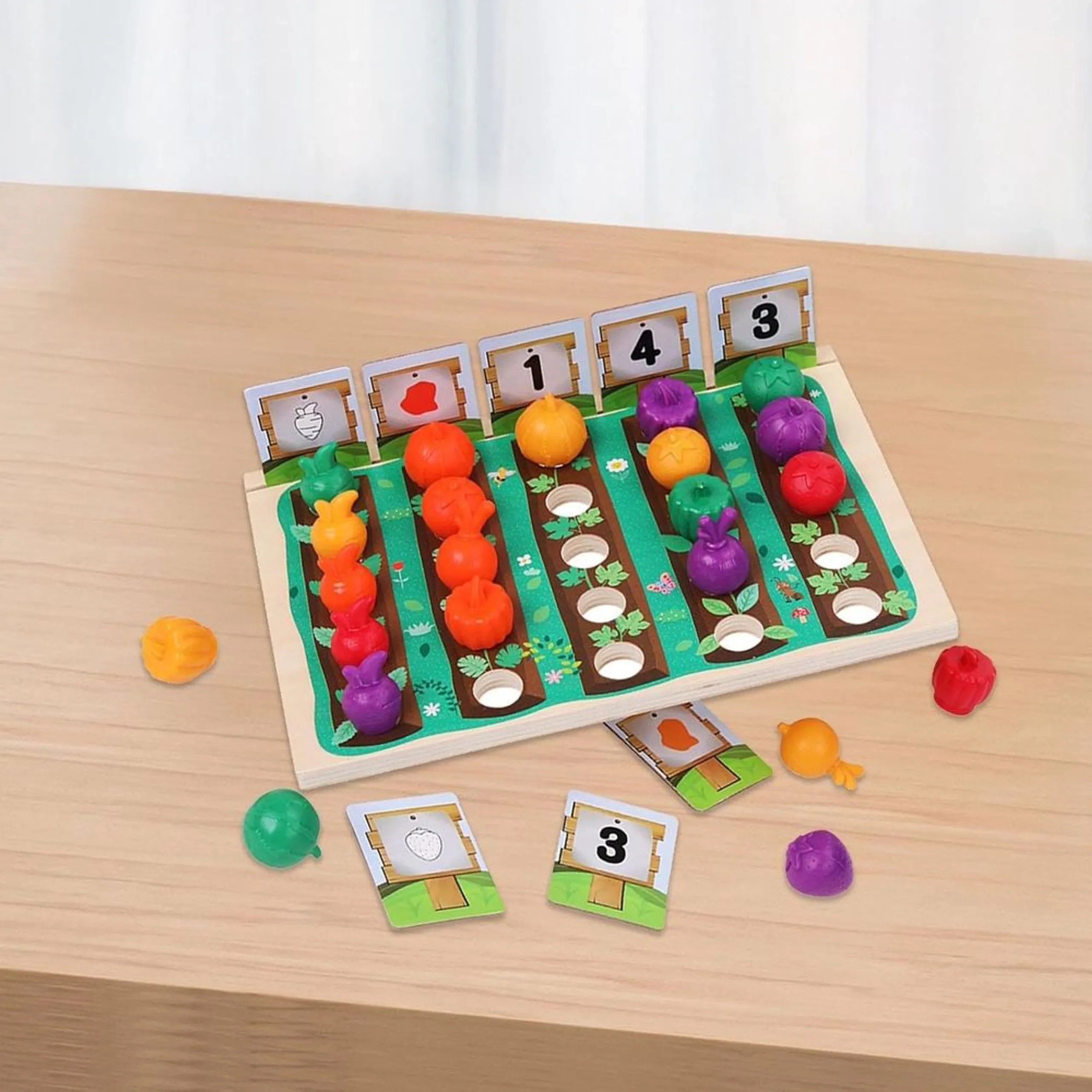 Wooden Vegetable Farming Toy - Suitable for 3 years & above