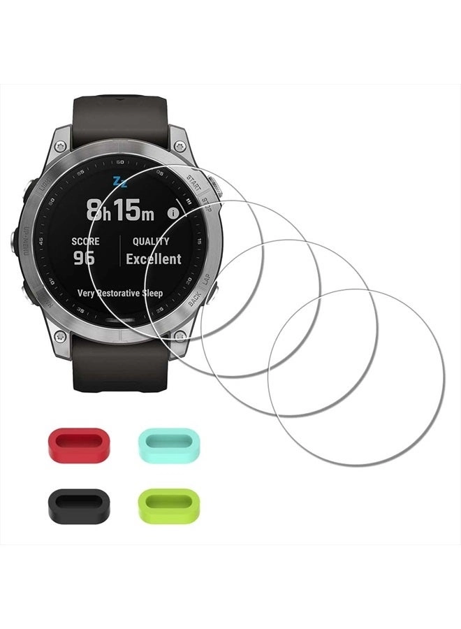 iDaPro 4 Pack Screen Protector for Garmin fenix 7 - 47mm