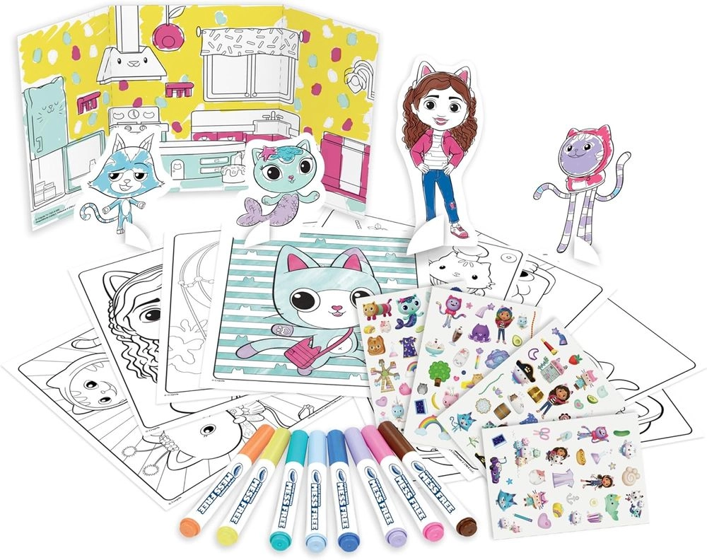 Color Wonder Deluxe Stamper Kit - 50 pieces 10 Art Stamps 8 Scented Markers 2 Scented Ink Pads 1 Stamp Holder