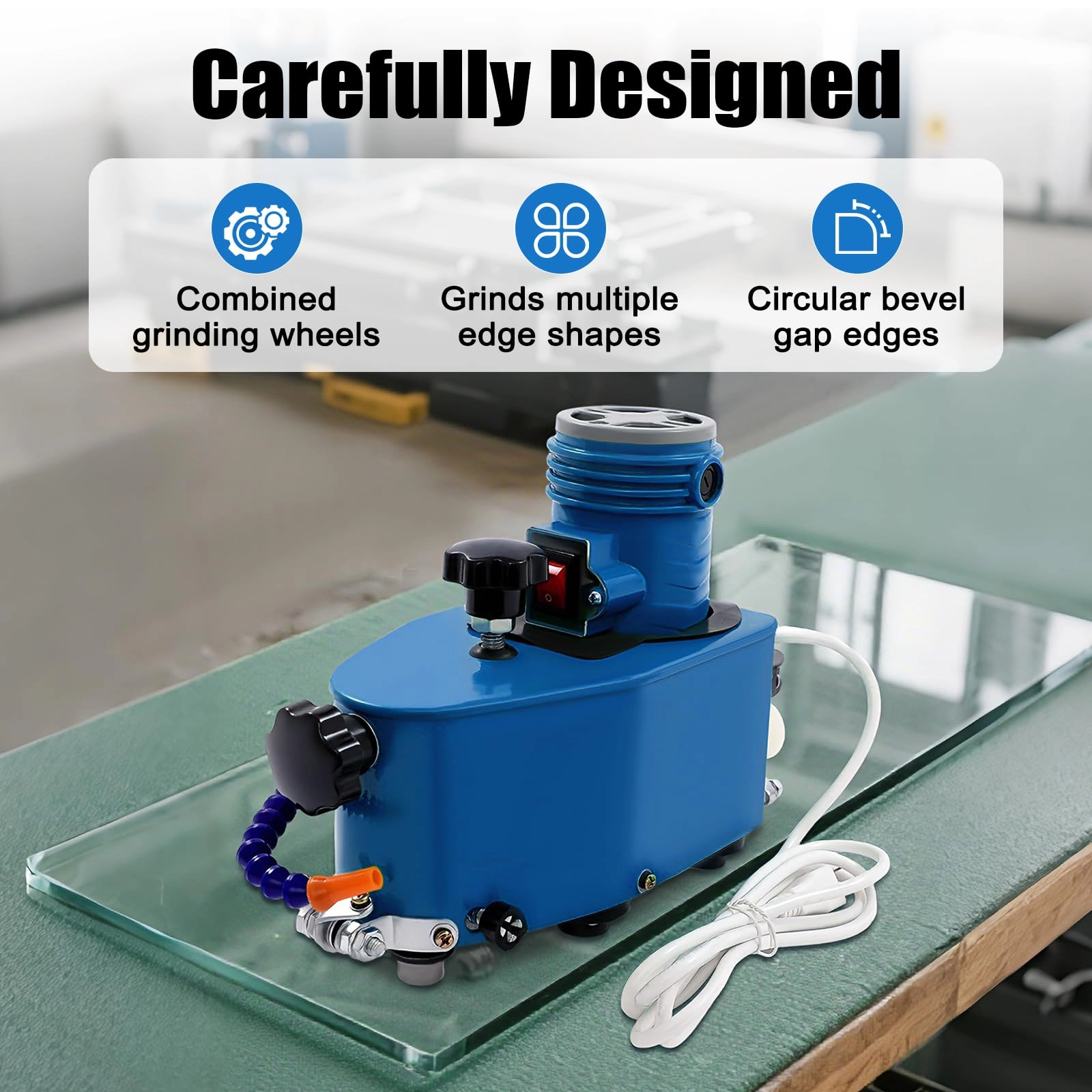 Small Glass Edging Machine - 1100W