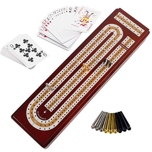 Cribbage Board - Solid Wooden 3 Track Set