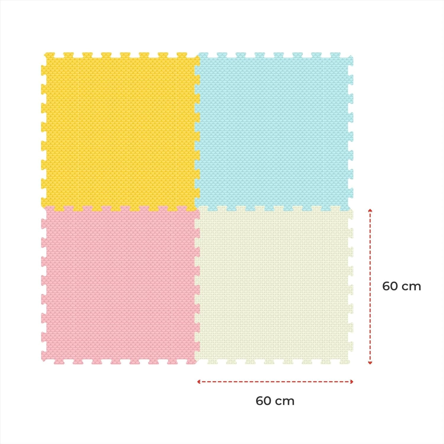 Kids Puzzle Activity Floor Mat - 4PCS non-slip