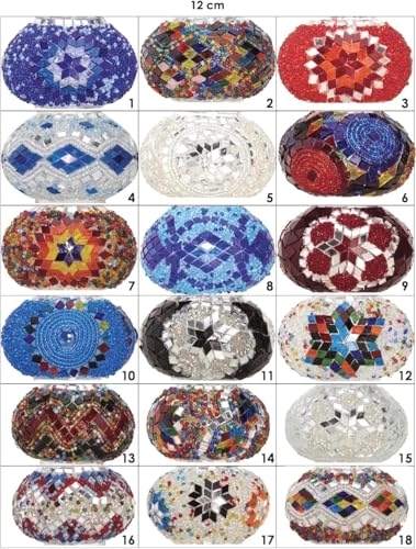 5-Globe Mosaic Ceiling Chandelier