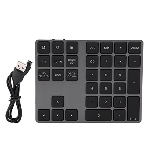 Numeric Keypad - Wireless 34-key Rechargeable Battery