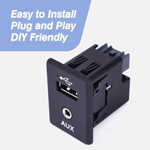 USB Connector Audio Auxiliary Jack - Fits for 20132019 Nissan Altima Rogue Frontier Kicks