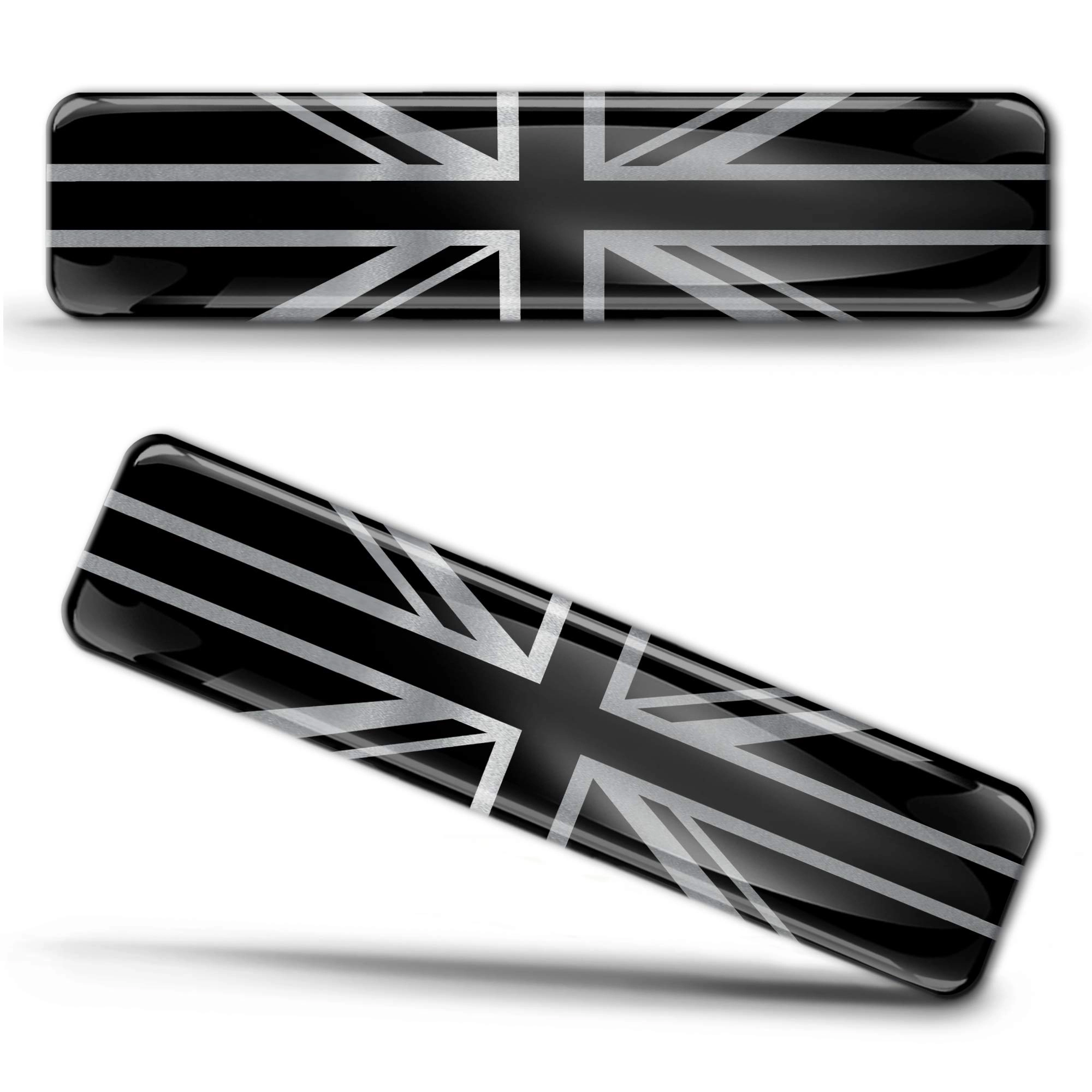 biomar labs 3D Domed Silicone Silver Sticker