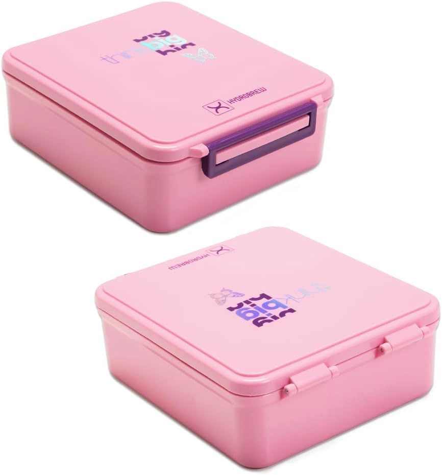 Bento Lunch Box With Steel Food Jar - Think Big Blush 1.74L