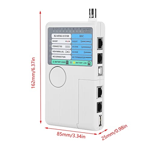 4 in 1 Network Cable Tester - RJ-45 RJ-11 USB BNC Test from 2 remote points