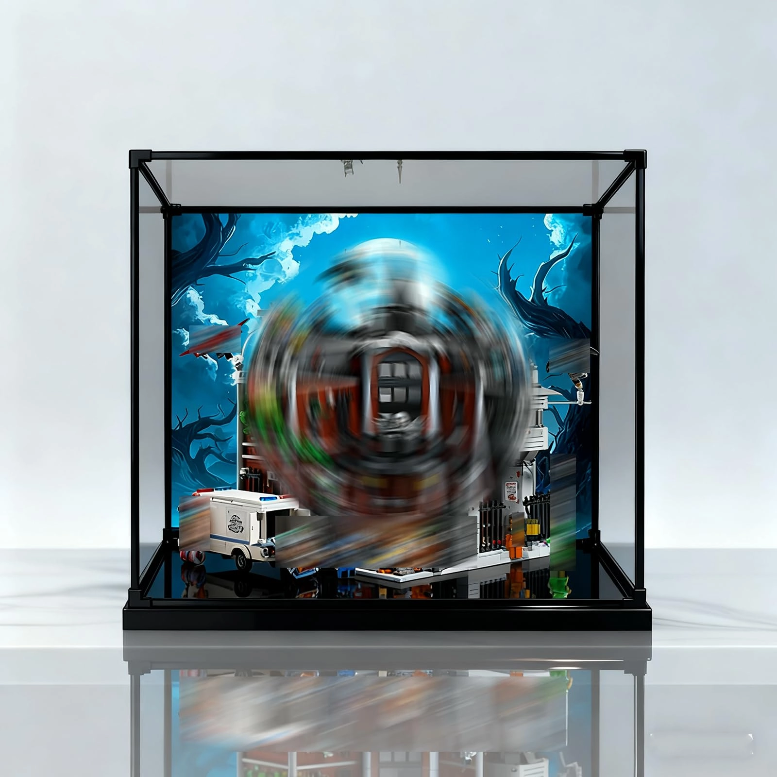 bodamaike Display Case - 40 x 35 x 35 cm 3 mm ultraklares Acrylglas UV-Schutz