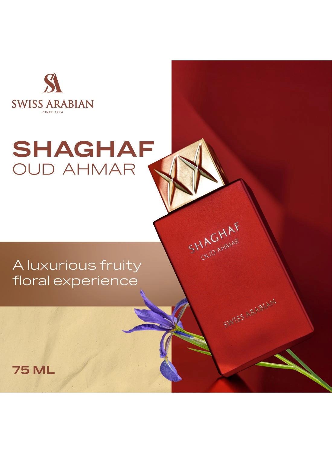 Shaghaf Oud Ahmar Eau de Parfum 75ml