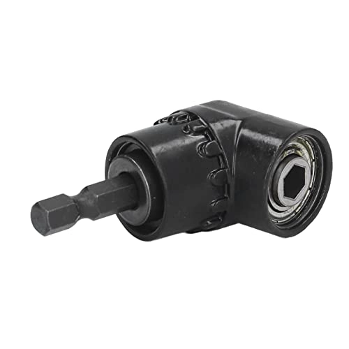 Right Angle Drill Adapter - 1/4 Inch Hex Shank Chrome Vanadium Steel