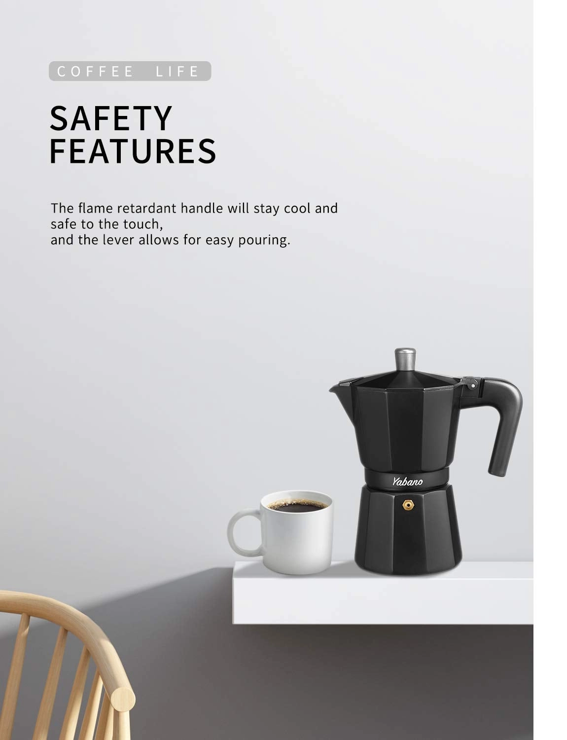 Moka - 6 Cups Gas or Electric