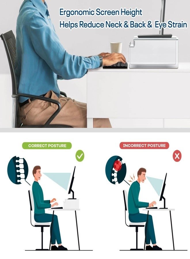 Clear Acrylic Monitor Stand Riser