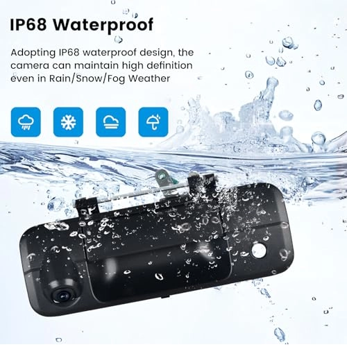 Tailgate Handle Reverse Camera - RCA 1080P