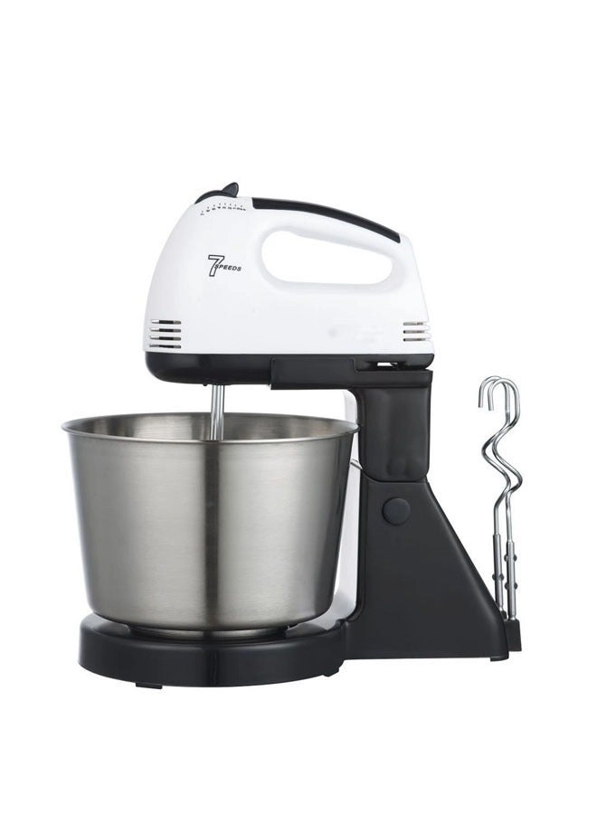 Generic Tilt Dough Mixer - 7 Speed Stainless Steel Bowl Double Dough Hook